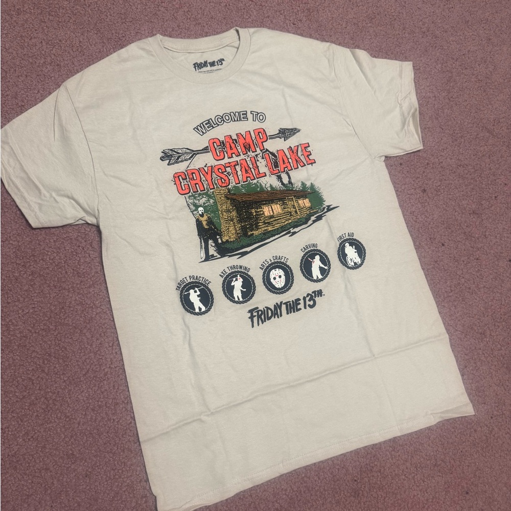 New medium Friday 13 th tee shirt horror goth